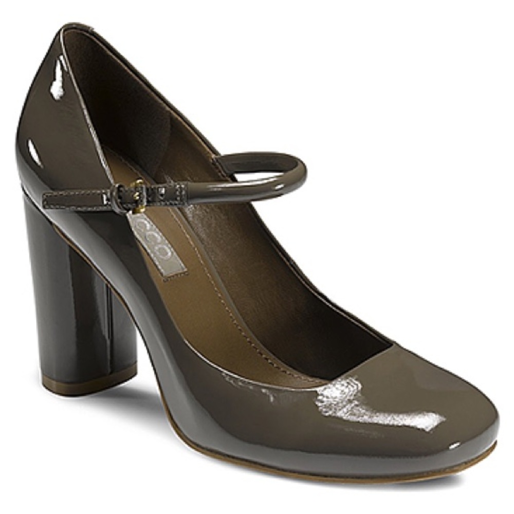 Ecco Nevers Mary Jane Patent Leather High Heels